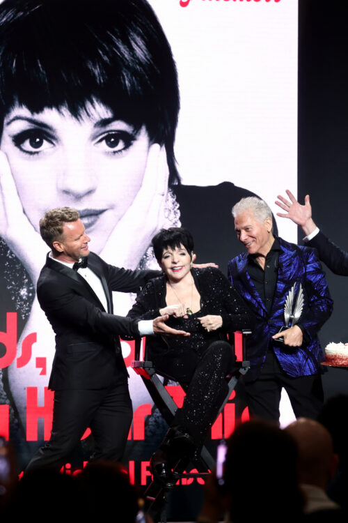 GLAAD Media Awards 2026 Liza Minnelli, Michael Feinstein, and Jonathan Bennett HR
