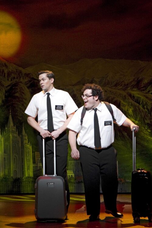 Book of Mormon_Broadway_Production Photos_2011_Rema Webb, Andrew Rannells, and Josh Gad_HR