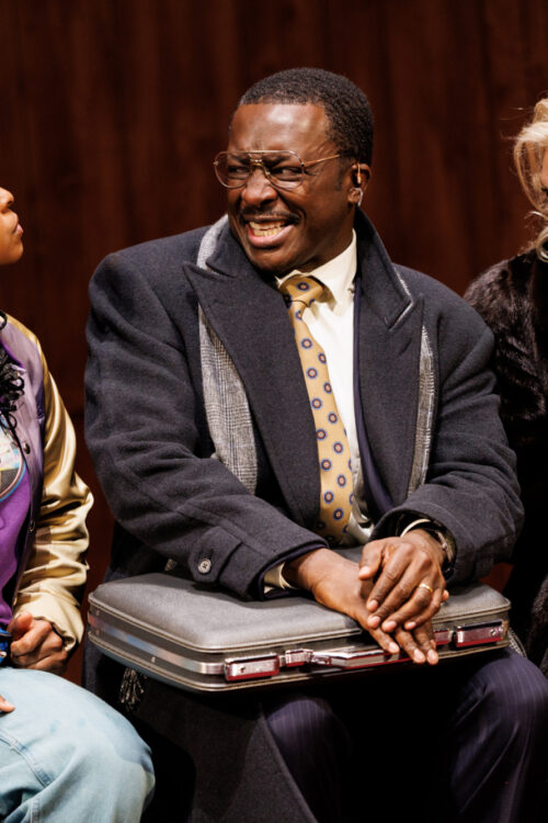 Cold War Choir Practice Off-Broadway Production Photos 2026 Alana Raquel Bowers, Andy Lucien, and Crystal Finn HR