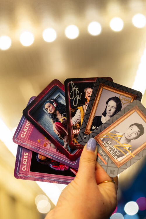 Broadway Cares Plato Seto Curtain Cards 2026 photo by Michael Hull Photo 63