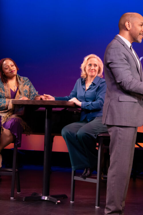 About Time Off-Broadway Production Photos 2026 Daniel Jenkins, Lynne Wintersteller, Allyson Kaye Daniel, Sally Wilfert, Darius de Haas, and Eddie Korbich HR