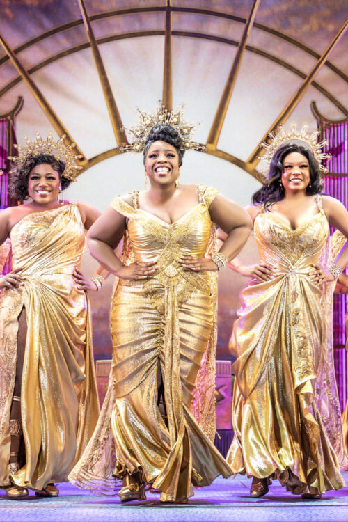 Hercules West End Production Photos 2025 Brianna Ogunbawo, Candace Furbert, Malinda Parris, Sharlene Hector, and Robyn Rose Li HR