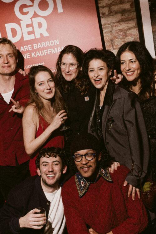 You Got Older Off-Broadway Opening Night 2026 Peter Friedman, Paul Cooper, Clare Barron, Misha Brooks, Caleb Joshua Eberhardt Anne Kauffman, Alia Shawkat, Nadine Malouf, and Nina White HR