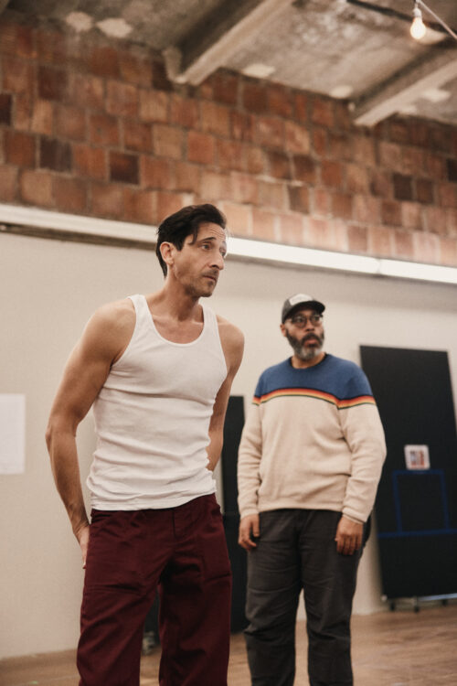 Fear of 13 Broadway Rehearsal Photos 2026 Adrien Brody and Eddie Cooper HR