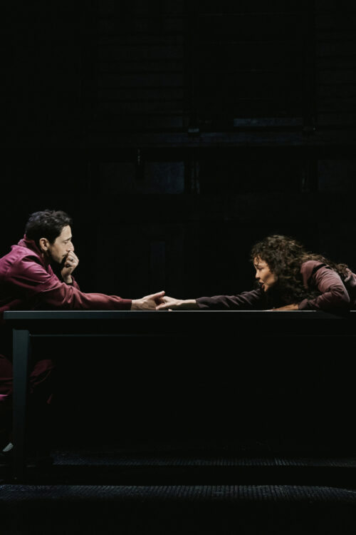 The Fear of 13 Broadway Production Photos 2026 Adrien Brody and Tessa Thompson HR