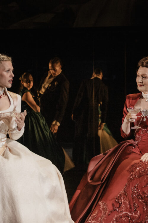 Les Liaisons Dangereuses National Theatre Production Photos 2026 Hannah van der Westhuysen and Lesley Manville HR