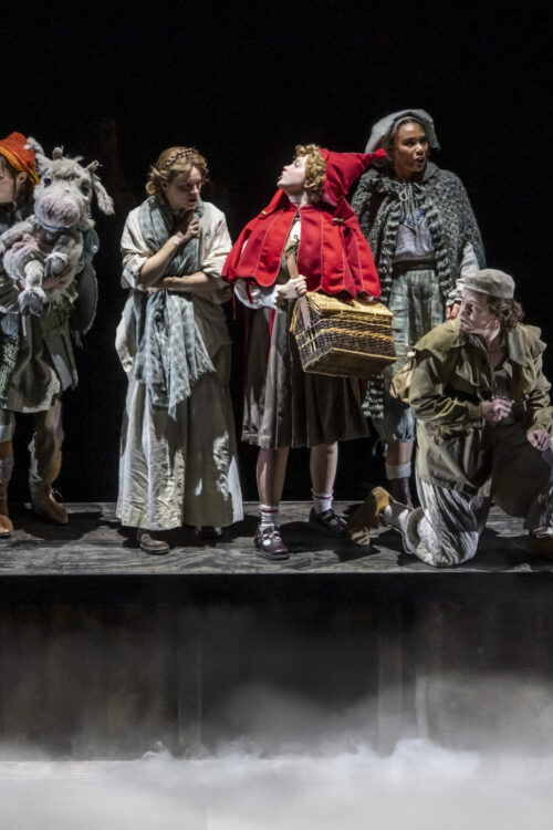 Into The Woods UK Production Photos 2025 Jo Foster, Katie Brayben, Gracie McGonigal, Chumisa Dornford May, and Jamie Parker HR