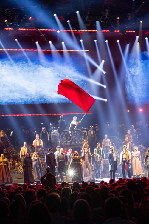 Photos: Patti LuPone, Aaron Tveit Take to the Stage at Les