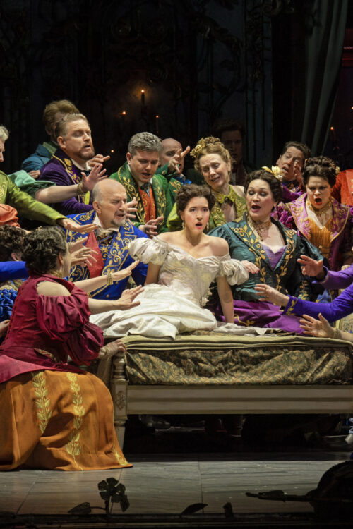 La Traviata Met Opera Production Photos 2025 Dwayne Croft, Lisette Oropesa HR