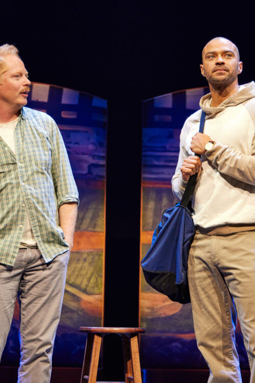 Take Me Out_Broadway_Production Photos_2022_Jesse Tyler Ferguson and Jesse Williams_HR