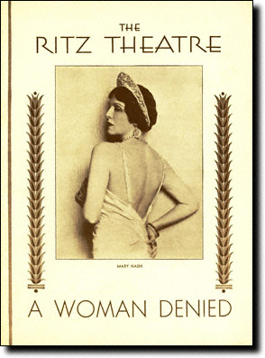 A Woman Denied Playbill - Feb 1931