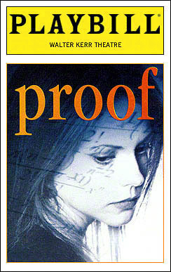 Proof Playbill - Opening Night