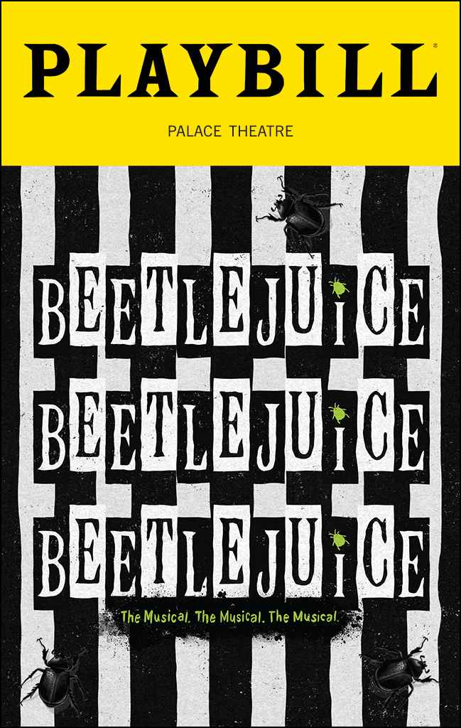 Beetlejuice Playbill - Opening Night