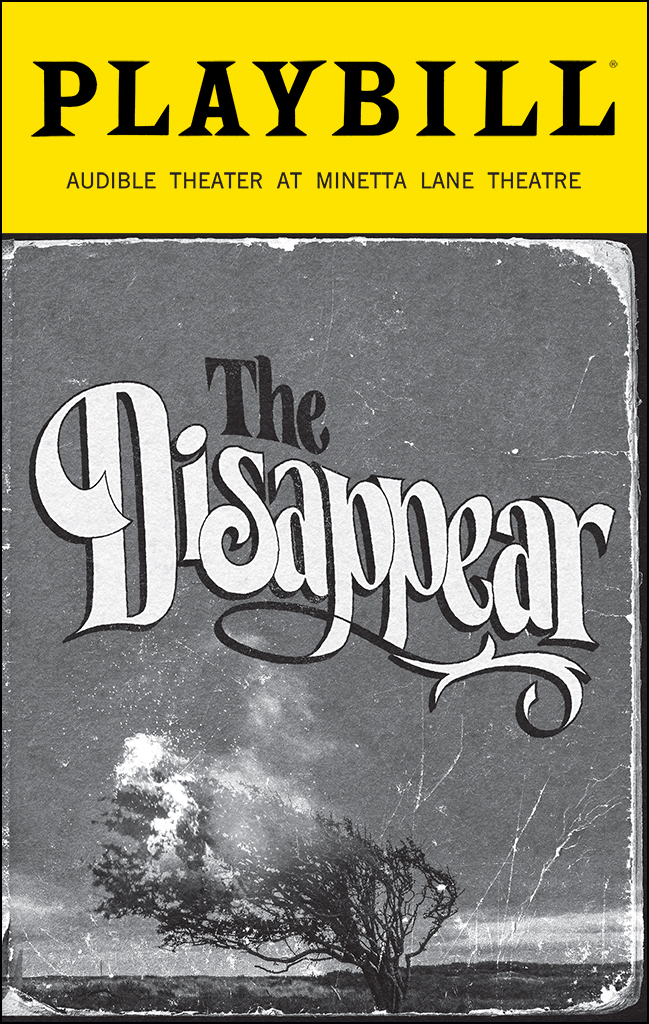 The Disappear Playbill - Opening Night