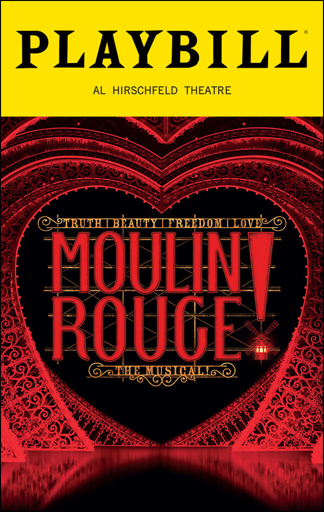 Moulin Rouge! Playbill - January 2024