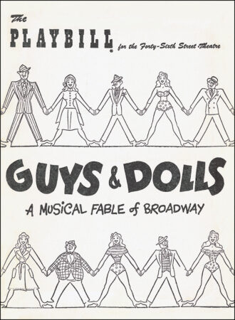 Guys and dolls Playbill - June 1951