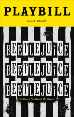 Beetlejuice Playbill - Opening Night
