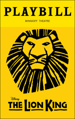 The Lion King Playbill - July 2025