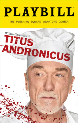 Titus Andronicus Playbill - Opening Night