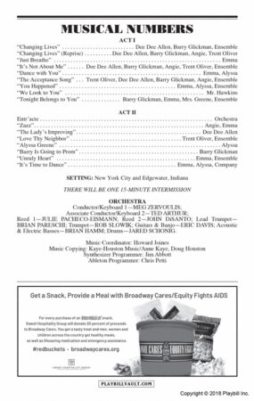 Flip Through the Opening Night Playbill for The Prom on Broadway | Playbill