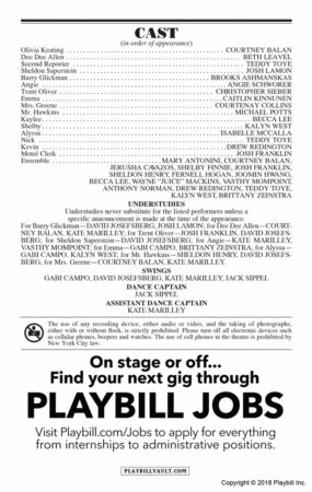 Flip Through the Opening Night Playbill for The Prom on Broadway | Playbill