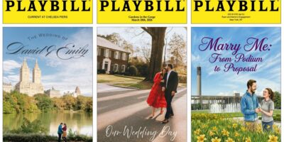 Nine Couples Who Celebrated With Custom Playbill Wedding Programs