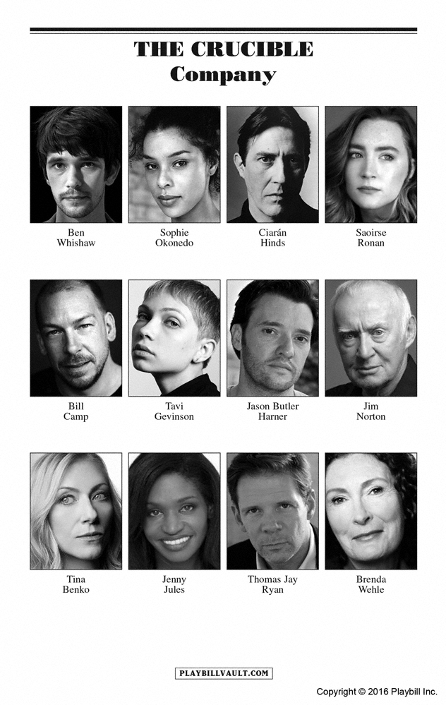 The Crucible (Broadway, Walter Kerr Theatre, 2016) | Playbill