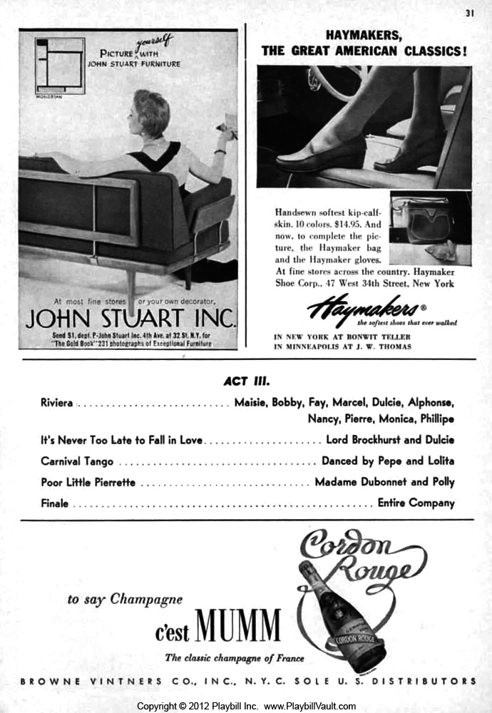 The Boy Friend - January 1955