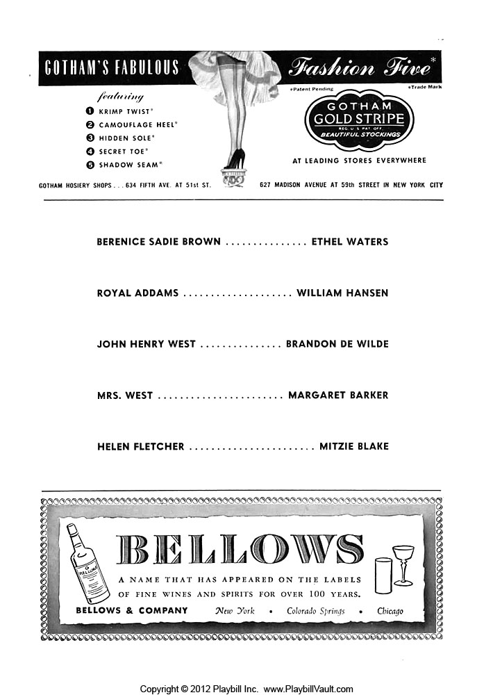 The Member of the Wedding - Opening Night