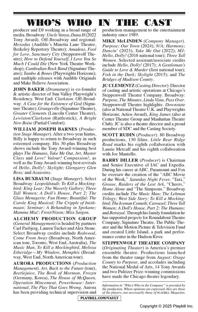 Little Bear Ridge Road Playbill - Opening Night